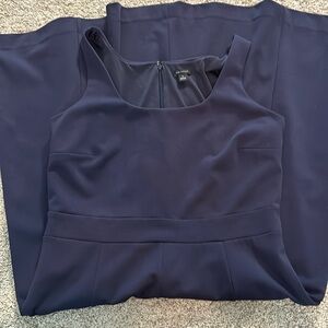 Ann Taylor Dress Navy Blue Size 10